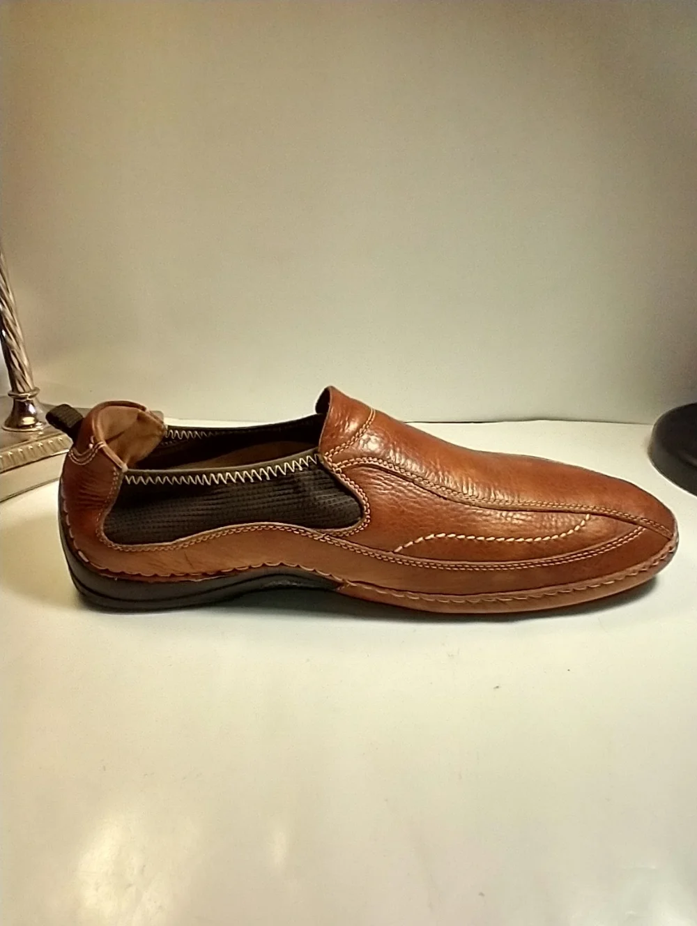 Johnston & Murphy Brown Leather Driving Slip On Loafers Men's sz 13M. - Picture 7 of 12